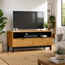TV Cabinet in Solid Pine Wood