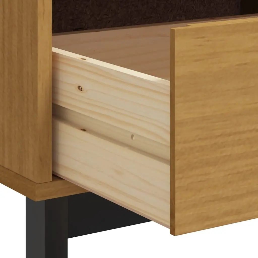 Media Unit 110x40x50 cm in Solid Pine Wood