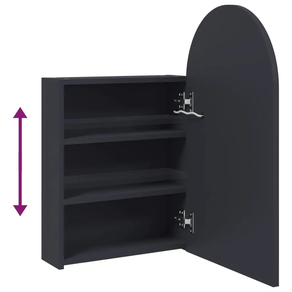Arched Bathroom Cabinet with LED Light