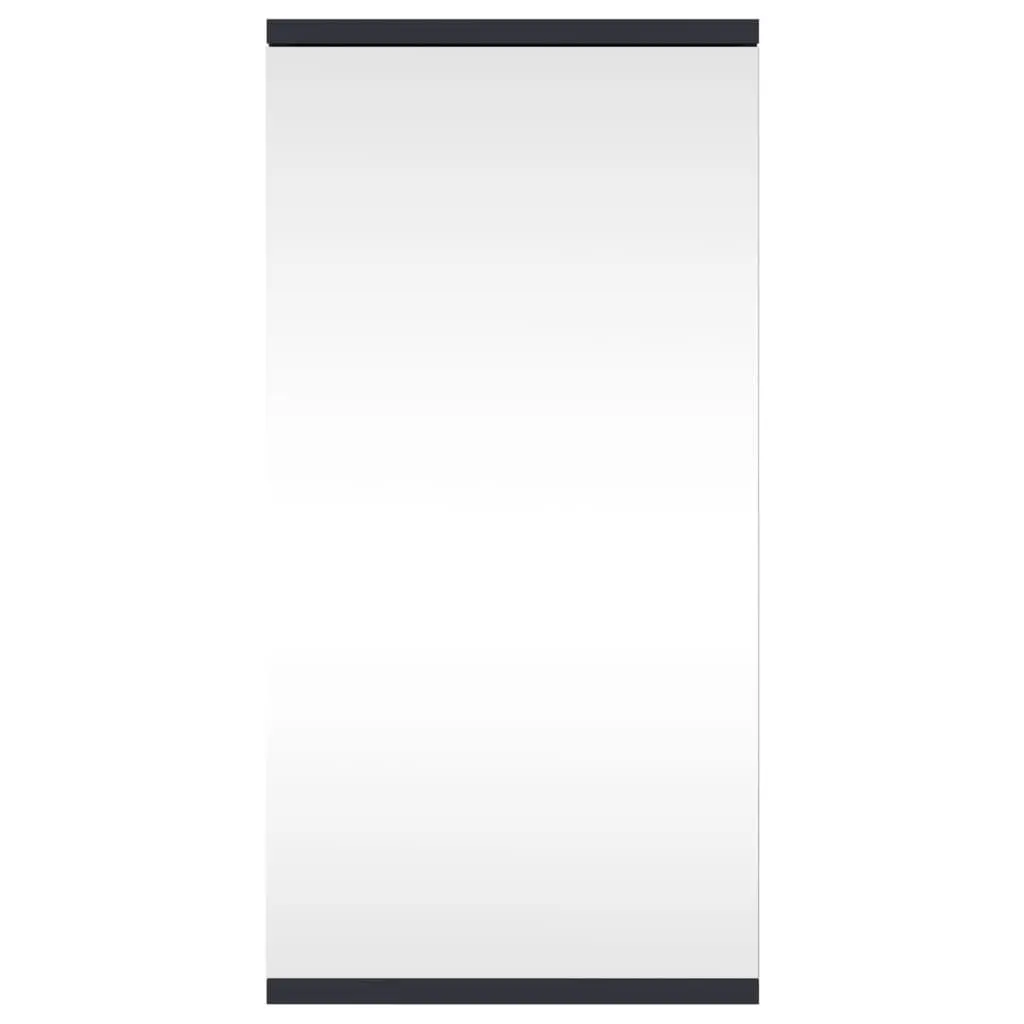 Corner Bathroom Cabinet Grey Wall-Mounted 30x24x60cm with Removable Shelves