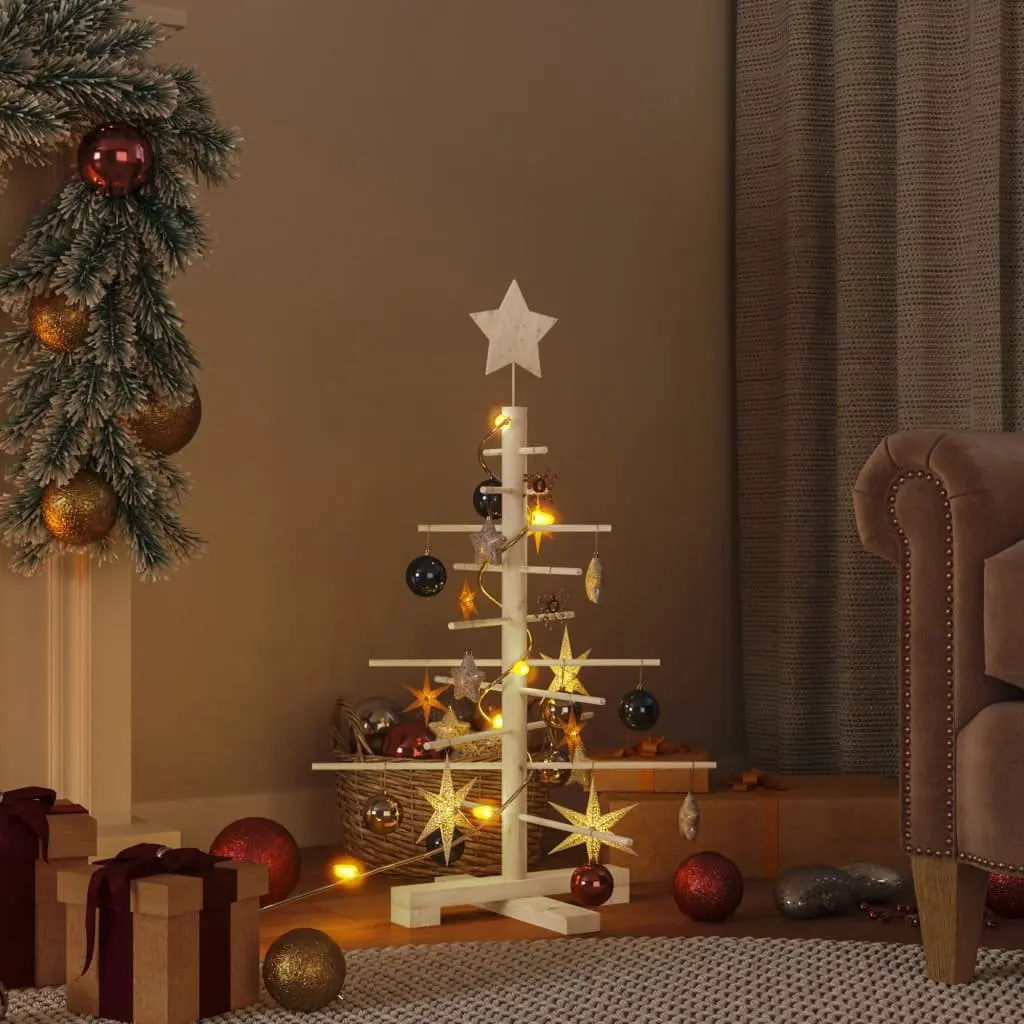75cm Wooden Christmas Tree for Festive Decor