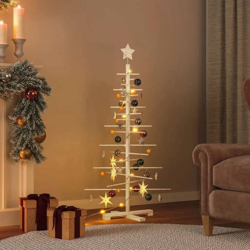 125cm Wooden Christmas Tree with Pine Stand