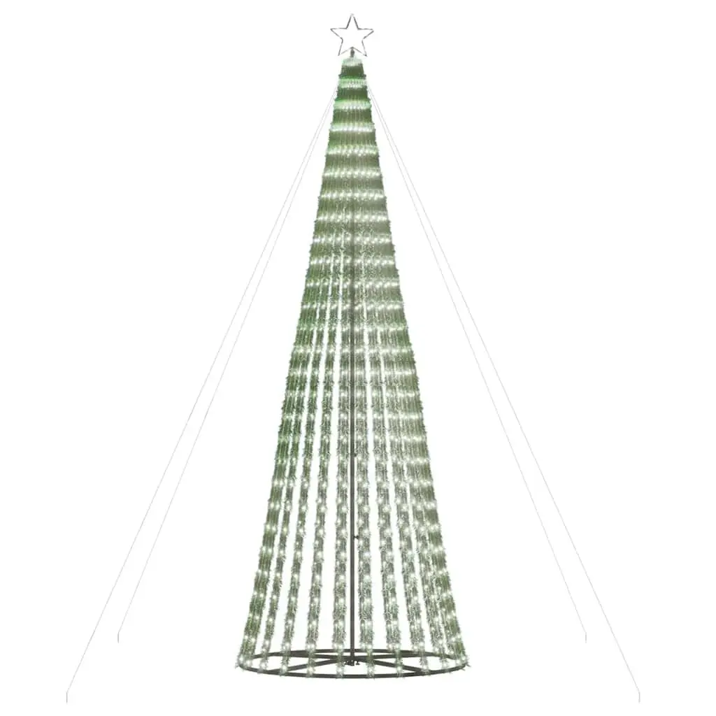 LED Christmas Tree Green 300cm 688 Cold White Lights 8 Dynamic Effects Indoor Outdoor