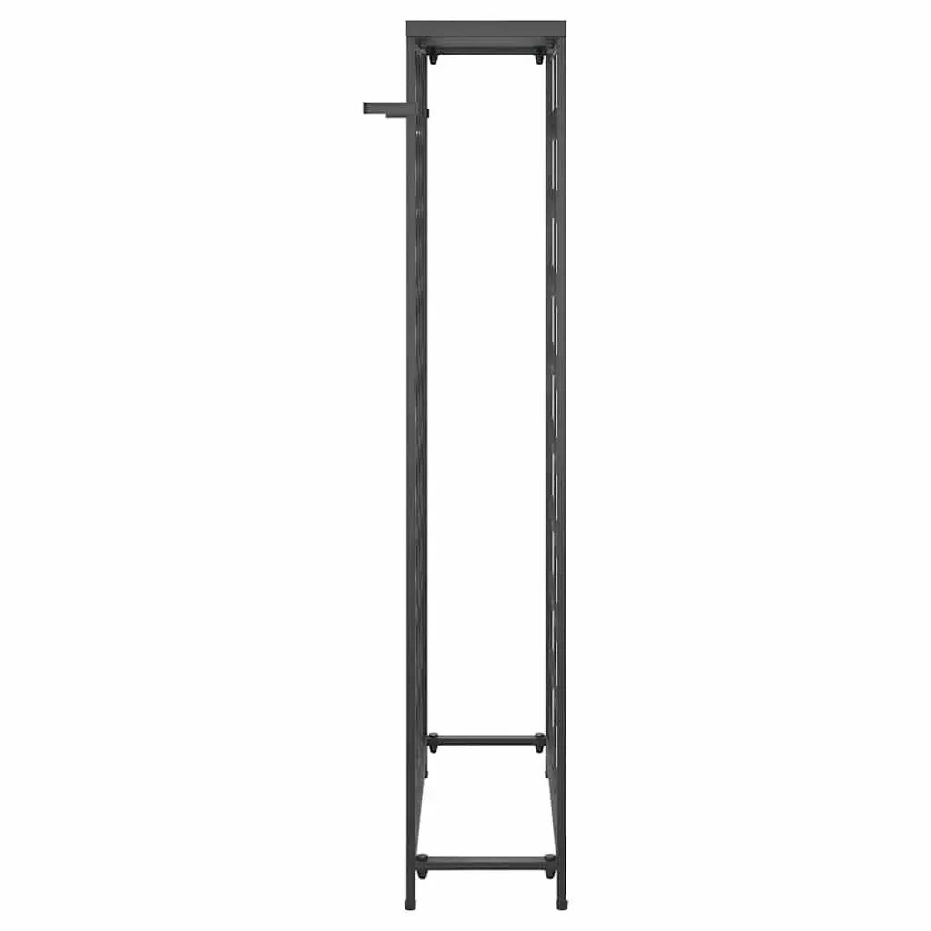 Wine Rack Black Wrought Iron Wall Mount Storage Display for 45 Bottles