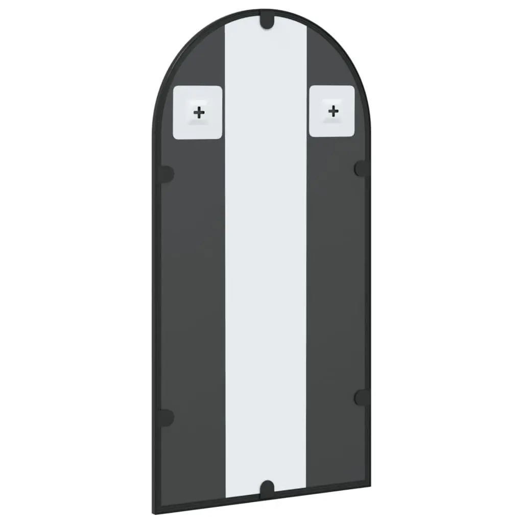 Wall Mirror Black Arch Iron Frame 30x60 cm Home Decor Bedroom Hallway Living