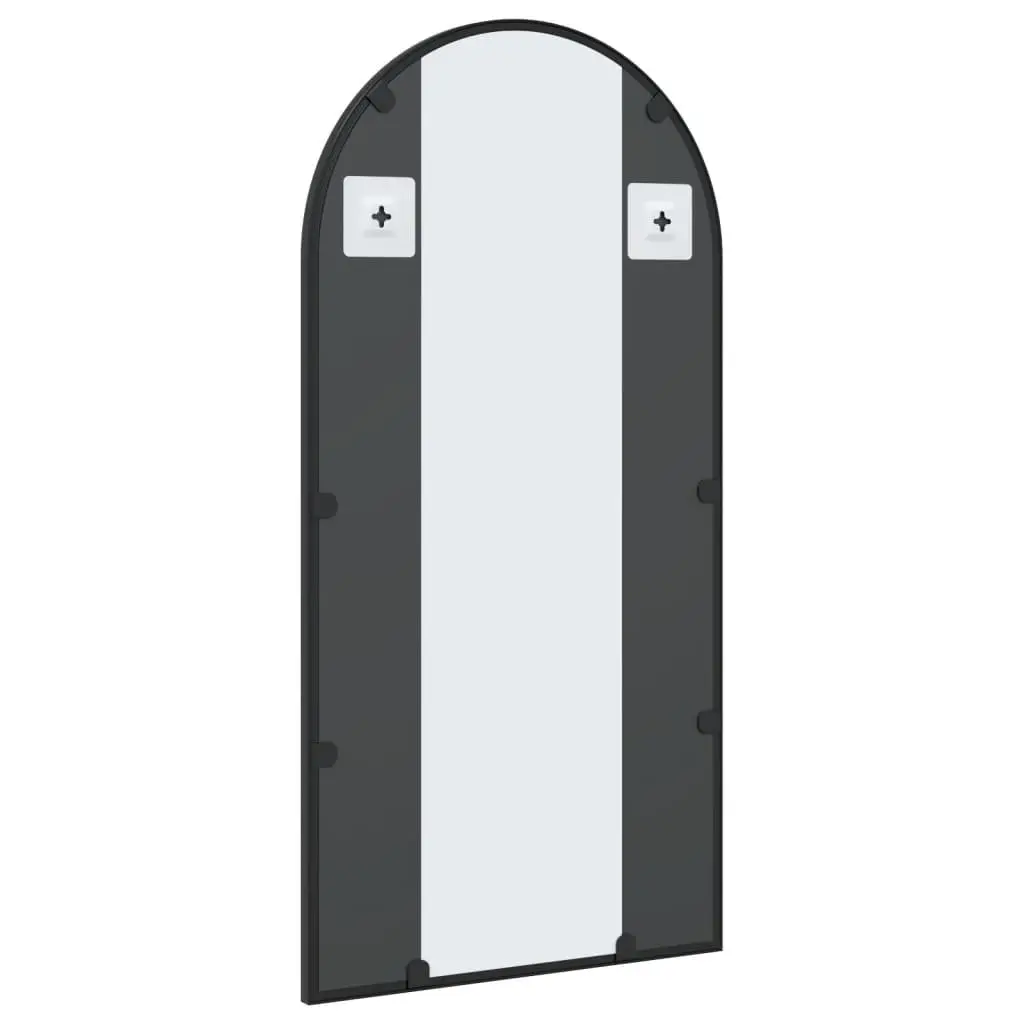 Arch Wall Mirror Black 40x80 cm Iron Frame Bedroom Hallway Living Room Decor