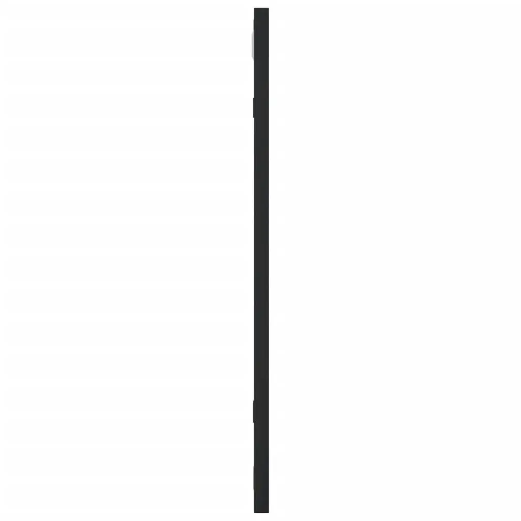 Wall Mirror Black 50x50 cm Square Iron Frame Minimalist Home Decor
