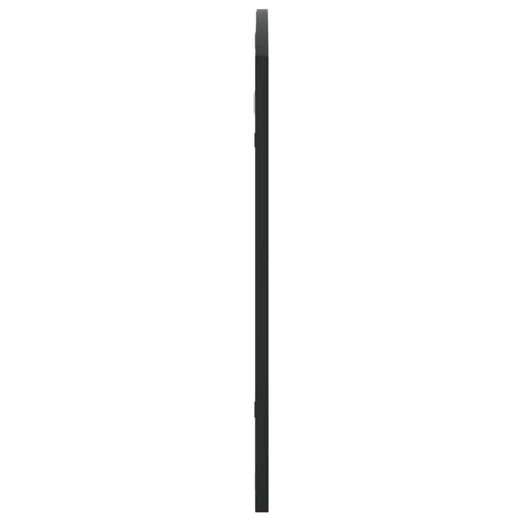 Wall Mirror Black Arch Iron Frame 100x60 cm Bedroom Hallway Living Room Decor