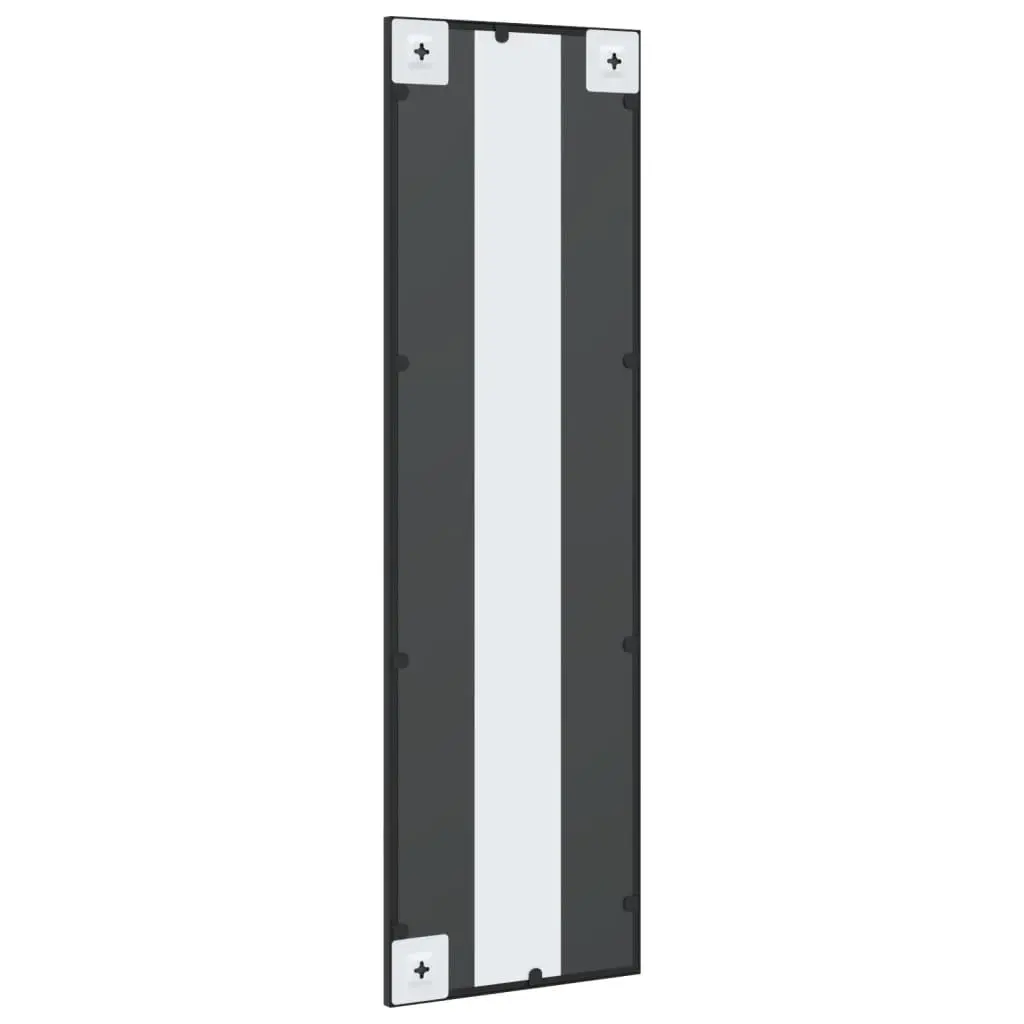 Wall Mirror Black 30x100 cm Vertical Horizontal Mount Minimalistic Home Decor