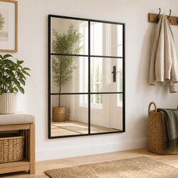 Black Rectangle Wall Mirror 50x60cm: Simple Yet Elegant