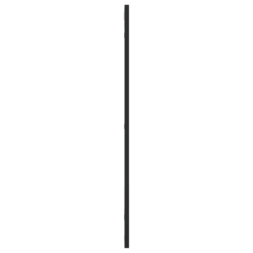 Wall Mirror Rectangle Black 50x80 cm Iron Frame Minimalist Home Decor Hanging