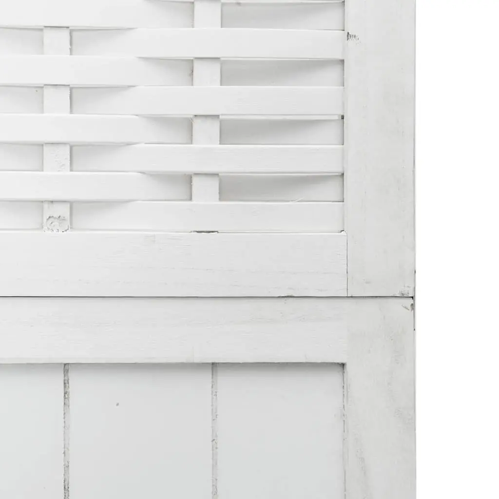 Room Divider White 3 Panels Folding Privacy Screen Indoor Partition Decorative