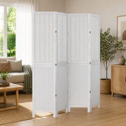 Compact and Stylish 4-Panel Folding Screen