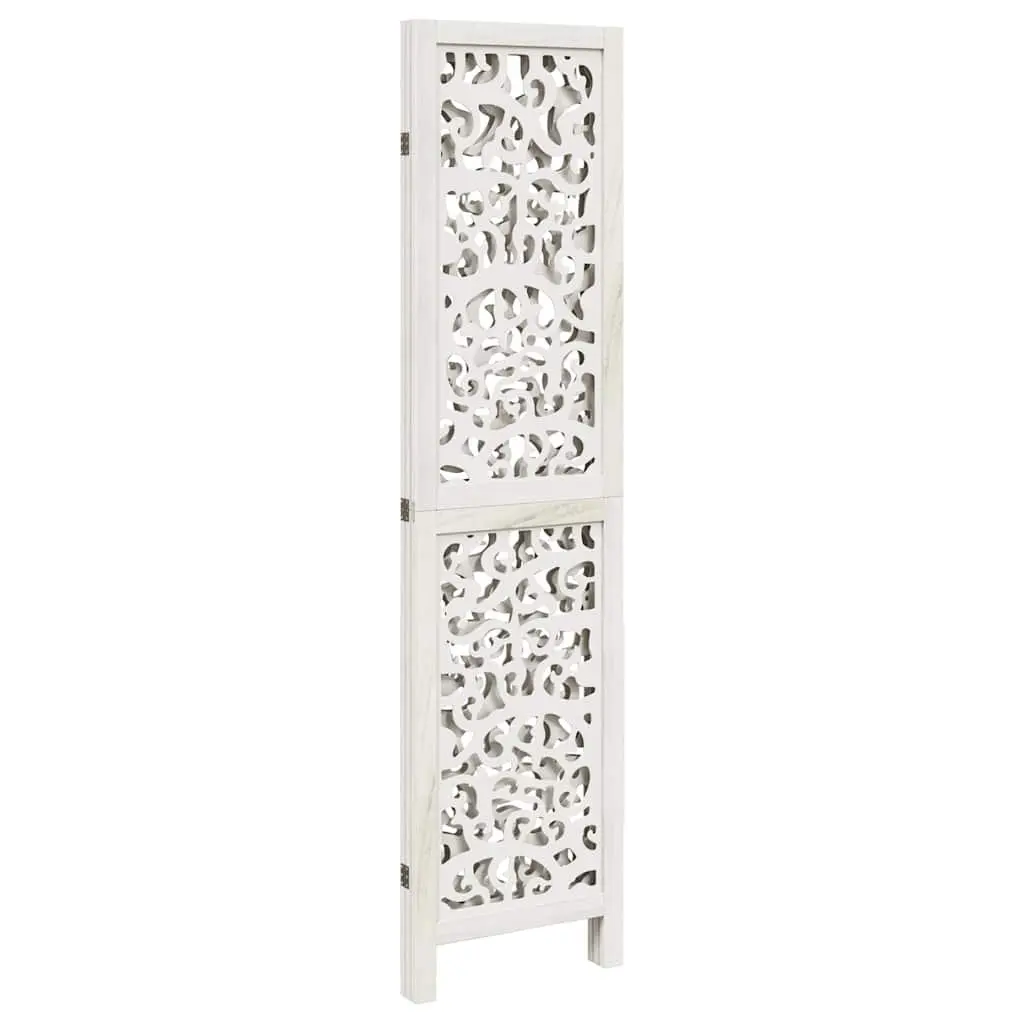 Room Divider White 3 Panels Folding Privacy Screen Indoor Partition Decorative