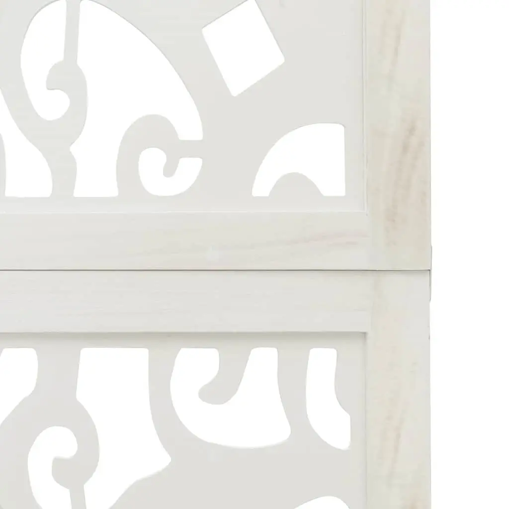 Room Divider White 3 Panels Folding Privacy Screen Indoor Partition Decorative