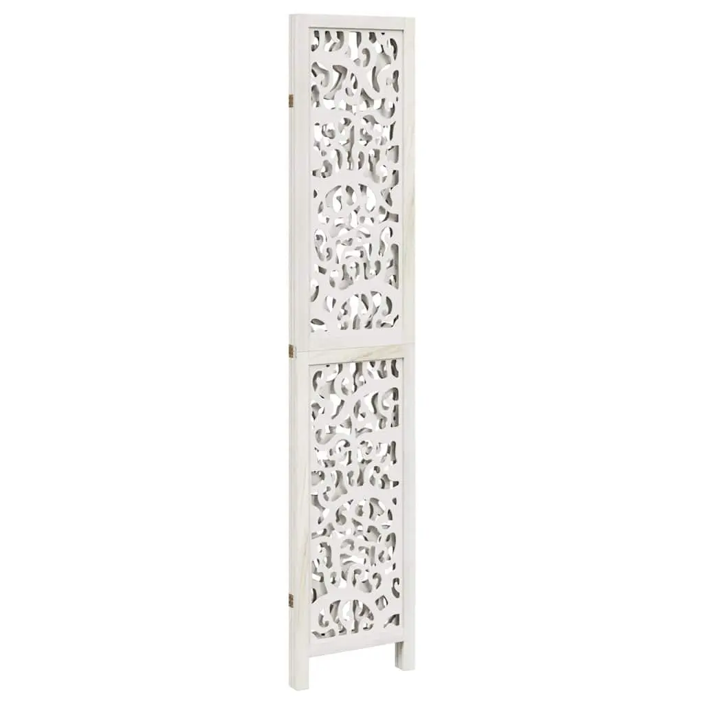 Room Divider White 3 Panels Folding Privacy Screen Partition Indoor Decor