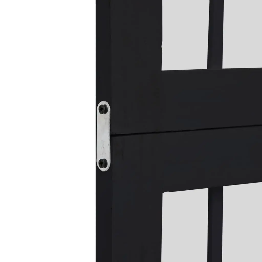 Room Divider Black 3 Panel Folding Privacy Screen Partition