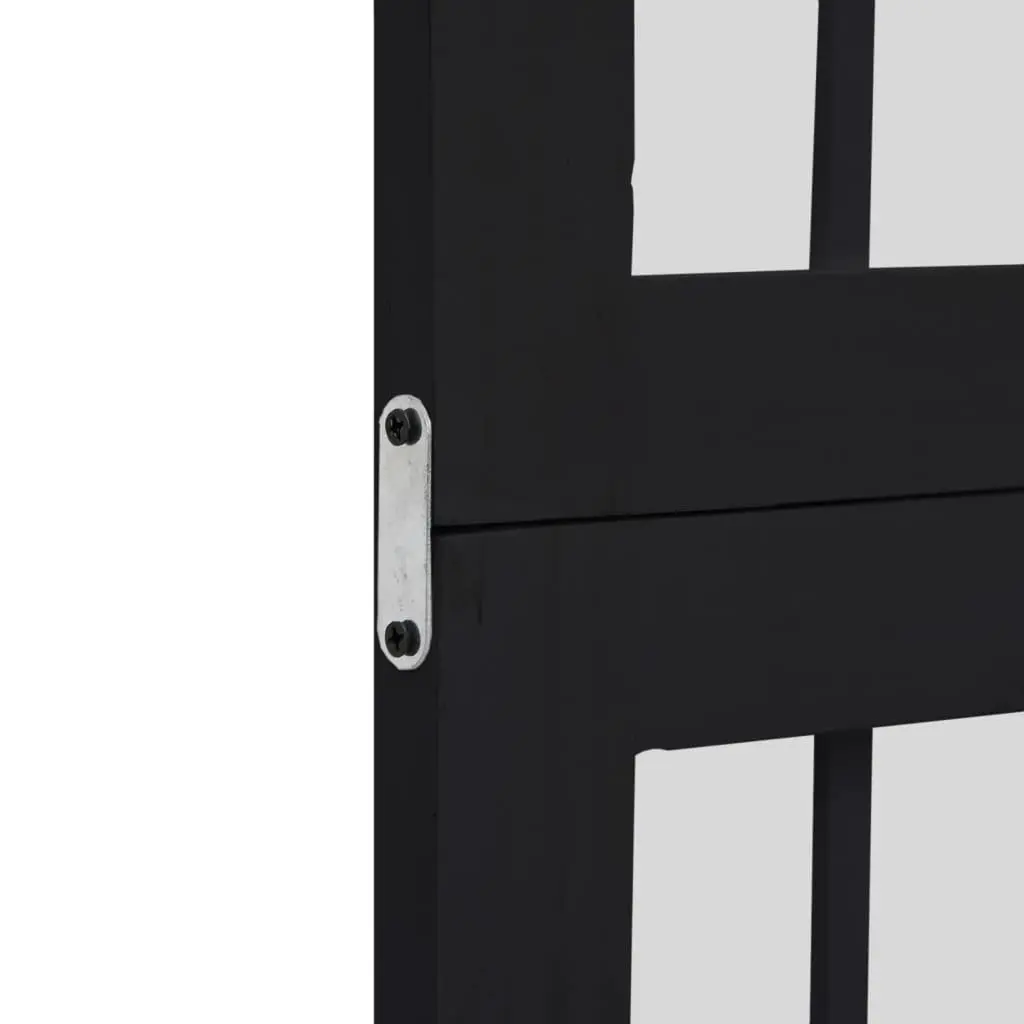 Room Divider Black 5 Panel Folding Screen Privacy Partition