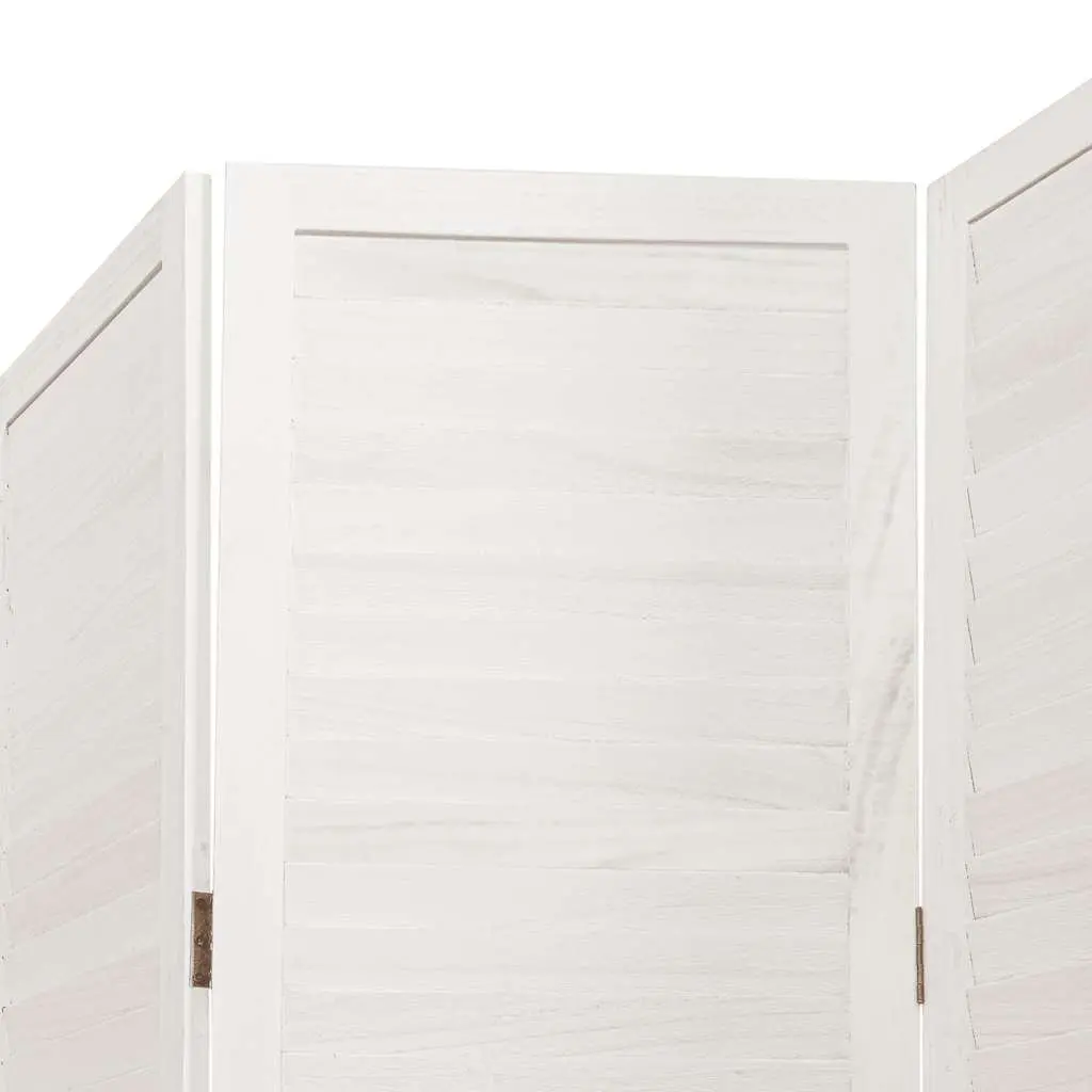 Room Divider White 5 Panels Folding Privacy Screen Partition Home Office