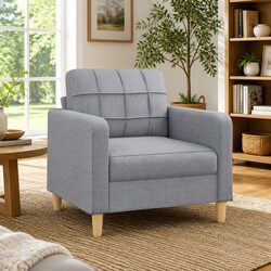 Sleek Grey Sofa Chair for Your Living Room