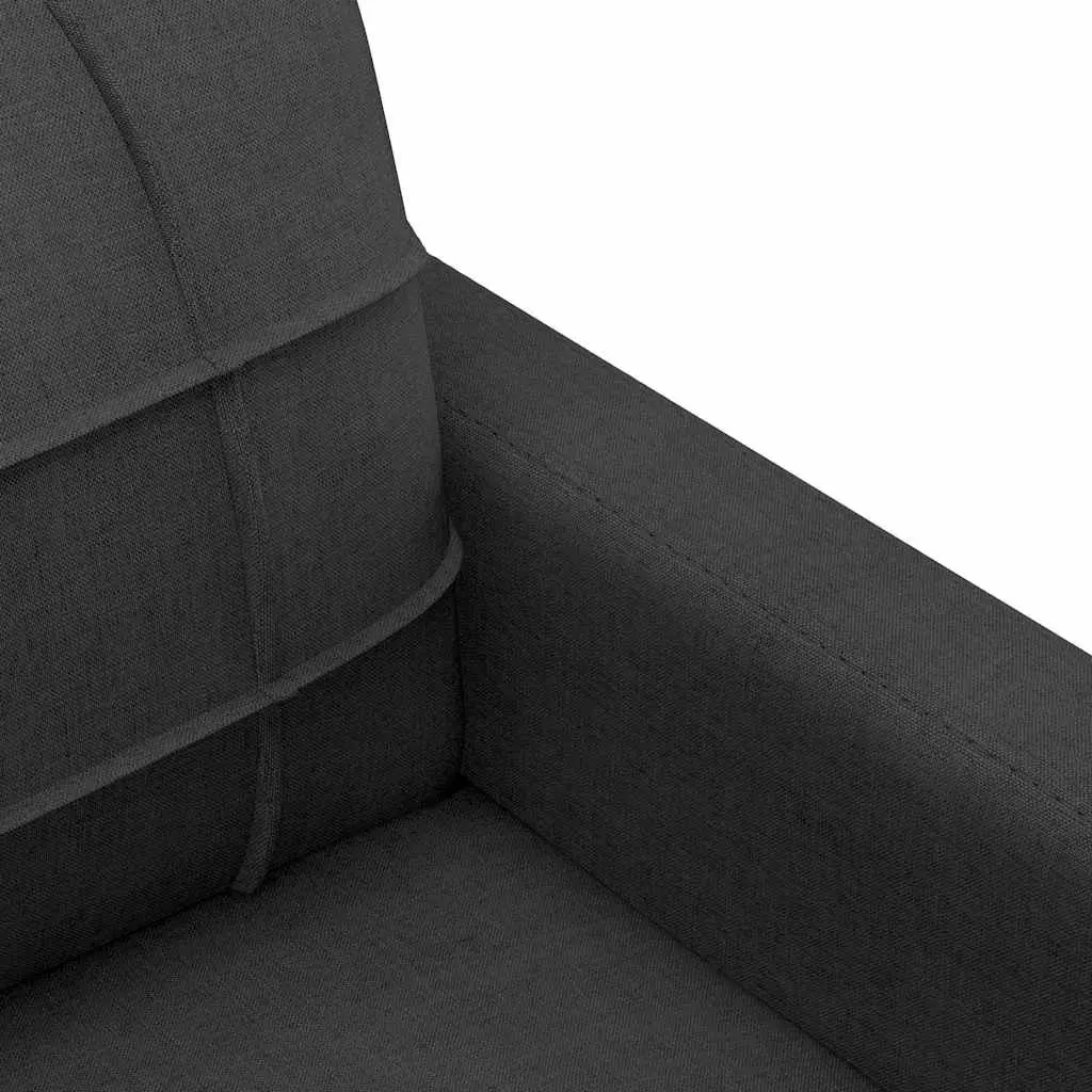 Black Fabric Sofa Chair 60cm Armchair Living Room Lounge Seating Furniture