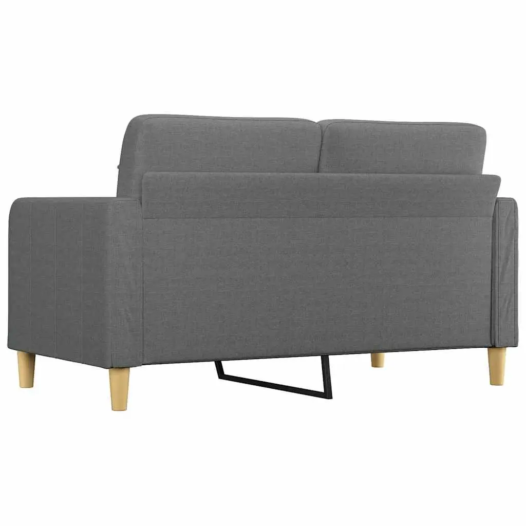 2-Seater Sofa Grey Fabric Lounge Couch Living Room Furniture 140cm Wide
