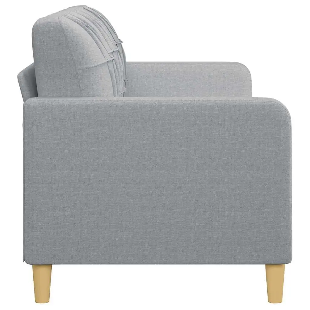3-Seater Sofa Grey 180cm Fabric Lounge Couch Living Room Settee Padded Armrests