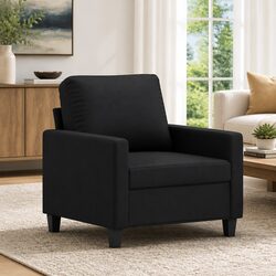 Modern Black Sofa Chair - Comfort Meets Style