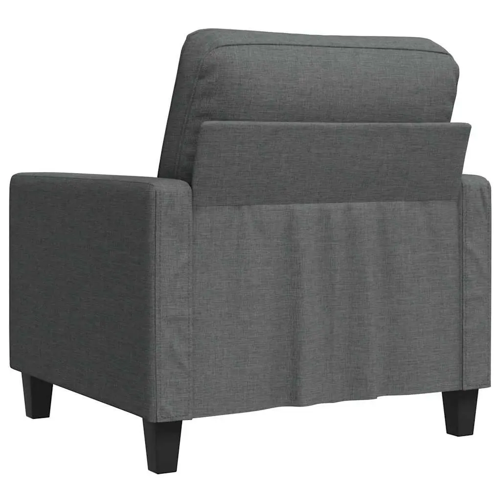 Sofa Chair Grey Fabric 60cm Modern Armchair Lounge Seat Home Furniture