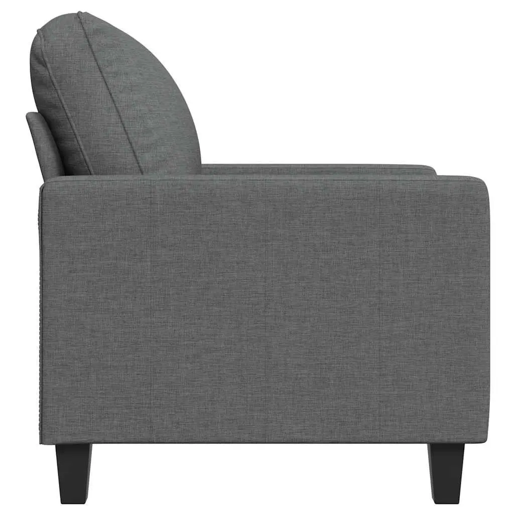 Sofa Chair Grey Fabric 60cm Modern Armchair Lounge Seat Home Furniture