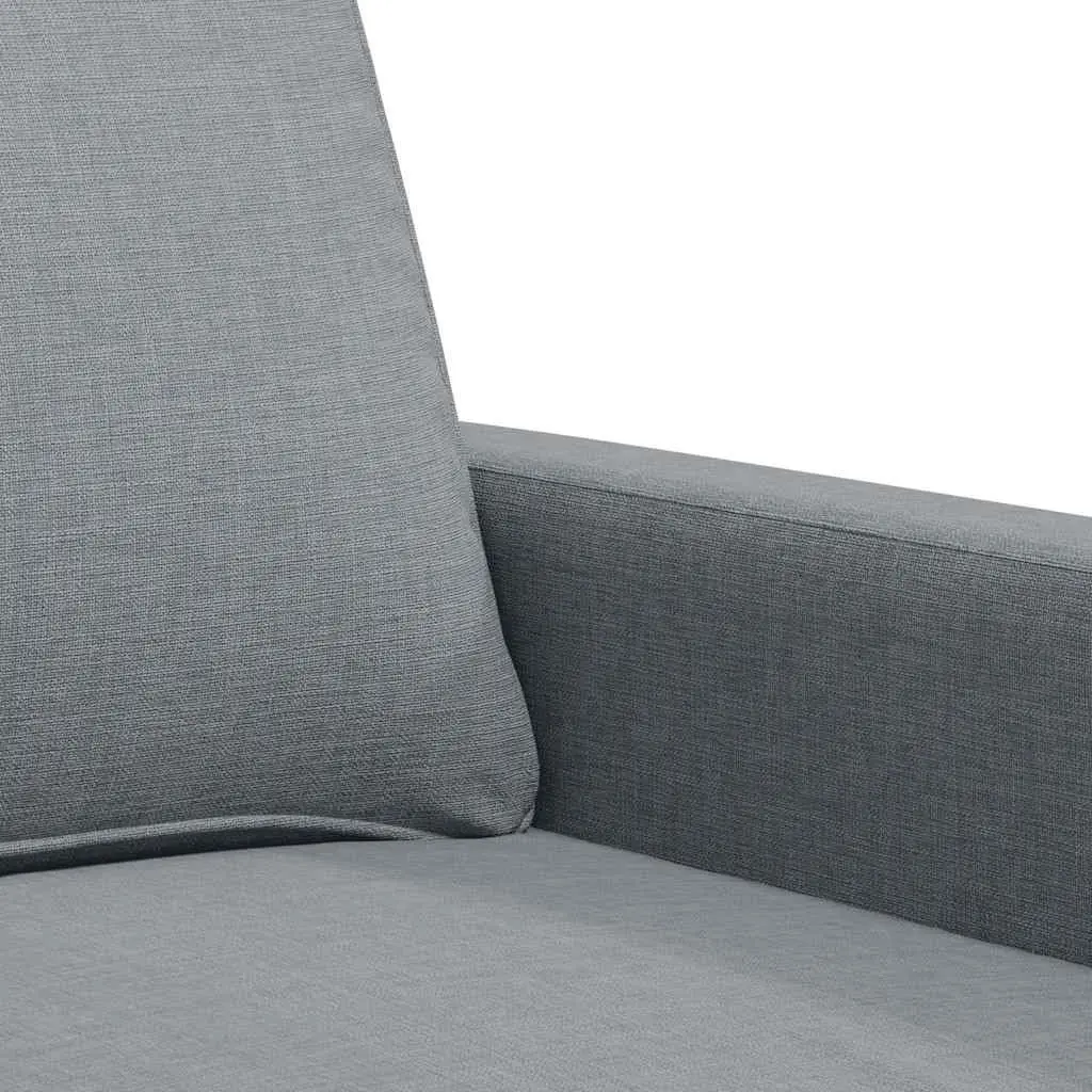2-Seater Sofa Grey Fabric 120cm Lounge Couch Living Room Furniture Seat