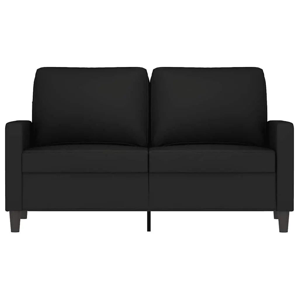 2-Seater Sofa Black 120cm Modern Lounge Couch Velvet Living Room Furniture
