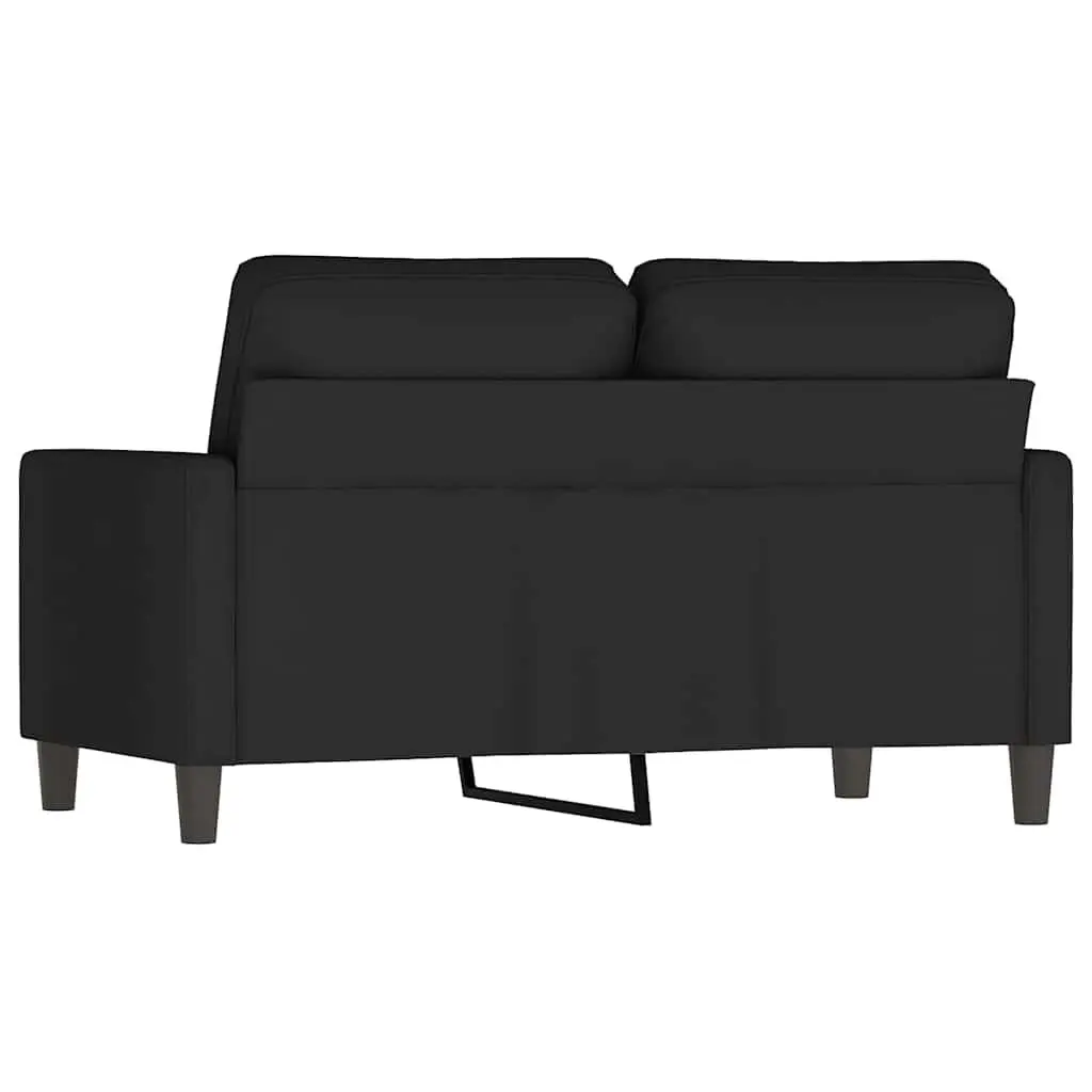 2-Seater Sofa Black 120cm Modern Lounge Couch Velvet Living Room Furniture