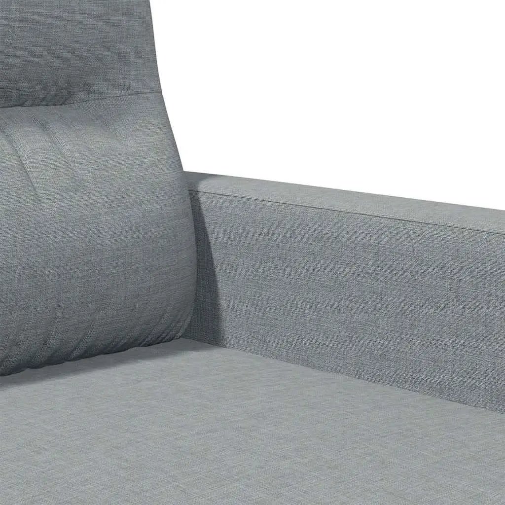 2-Seater Sofa Grey Fabric 120cm Upholstered Couch Lounge Settee