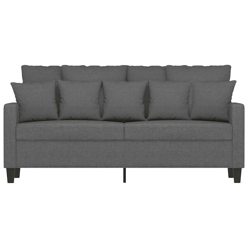 2-Seater Sofa Grey 140cm Modern Fabric Lounge Couch Living Room Furniture