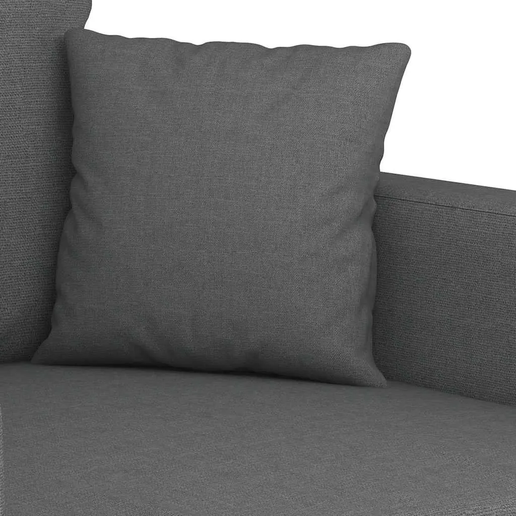 2-Seater Sofa Grey 140cm Modern Fabric Lounge Couch Living Room Furniture