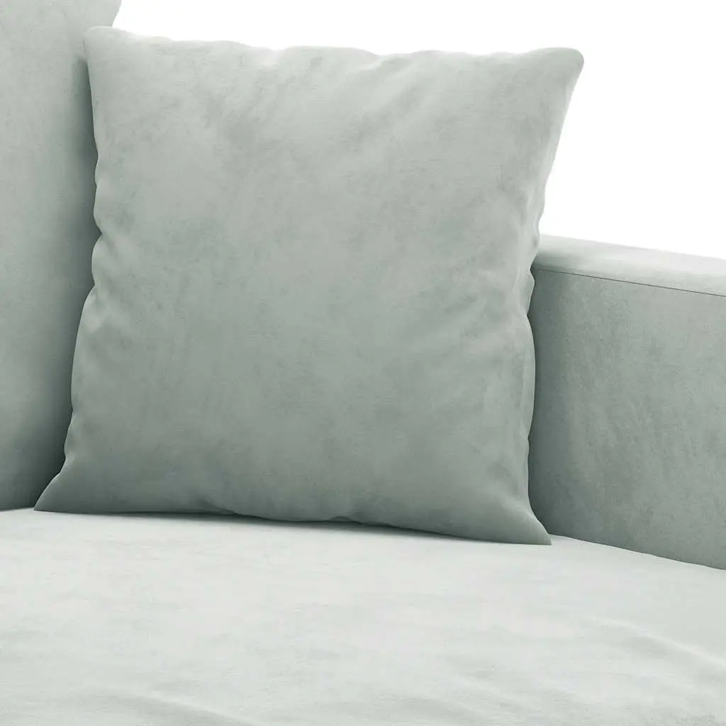 2SeaterSofaComfortableGreyVelvet120cmModernDesignPaddedCouch