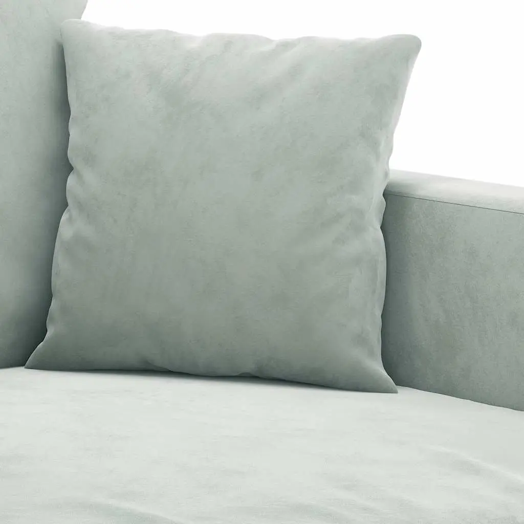 2-Seater Sofa Grey 140cm Velvet Living Room Furniture Modern Couch