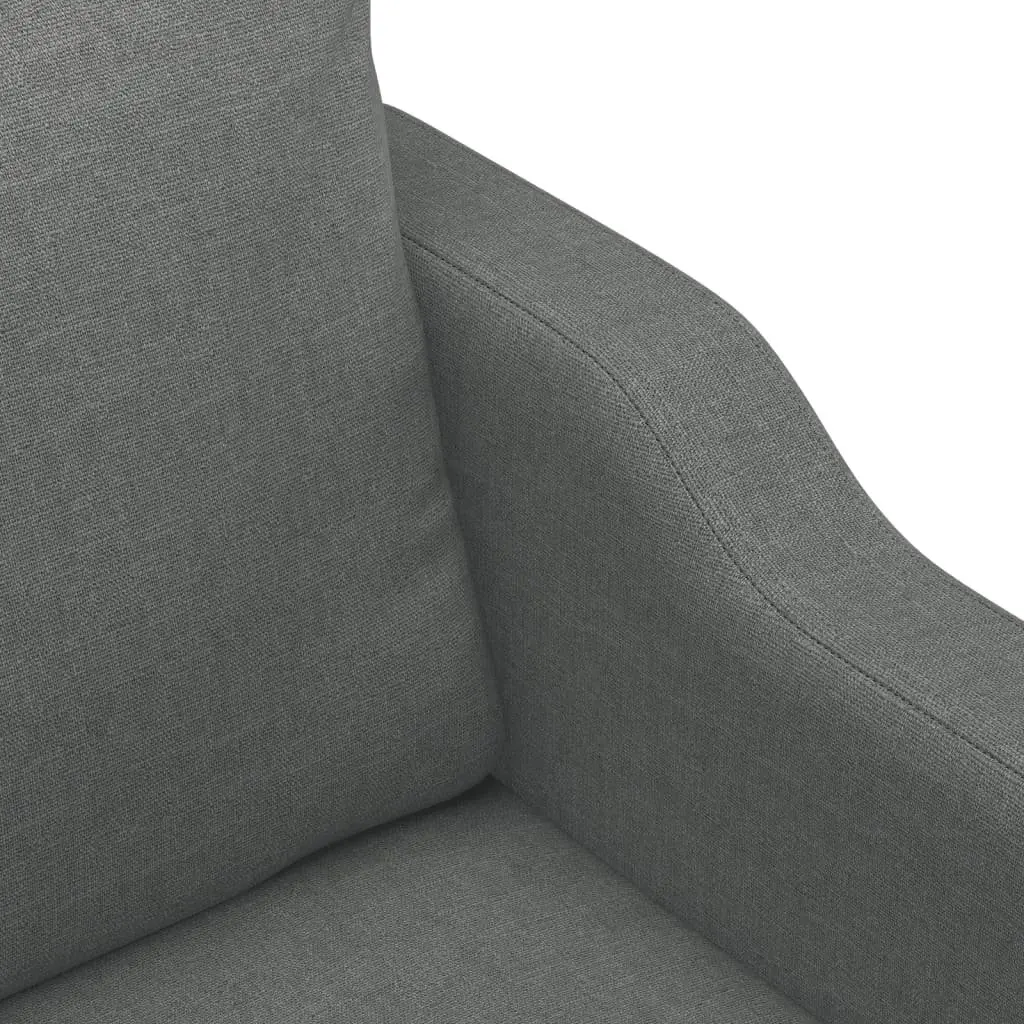 3-Seater Sofa Grey 180cm Fabric Couch Living Room Furniture Lounge Seat