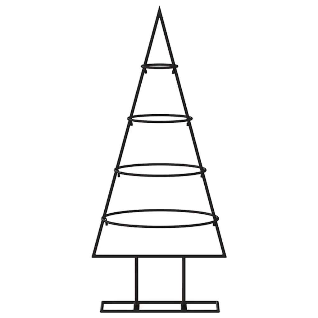 Metal Christmas Tree Frame Black 60cm DIY Decoration Modern Home Decor