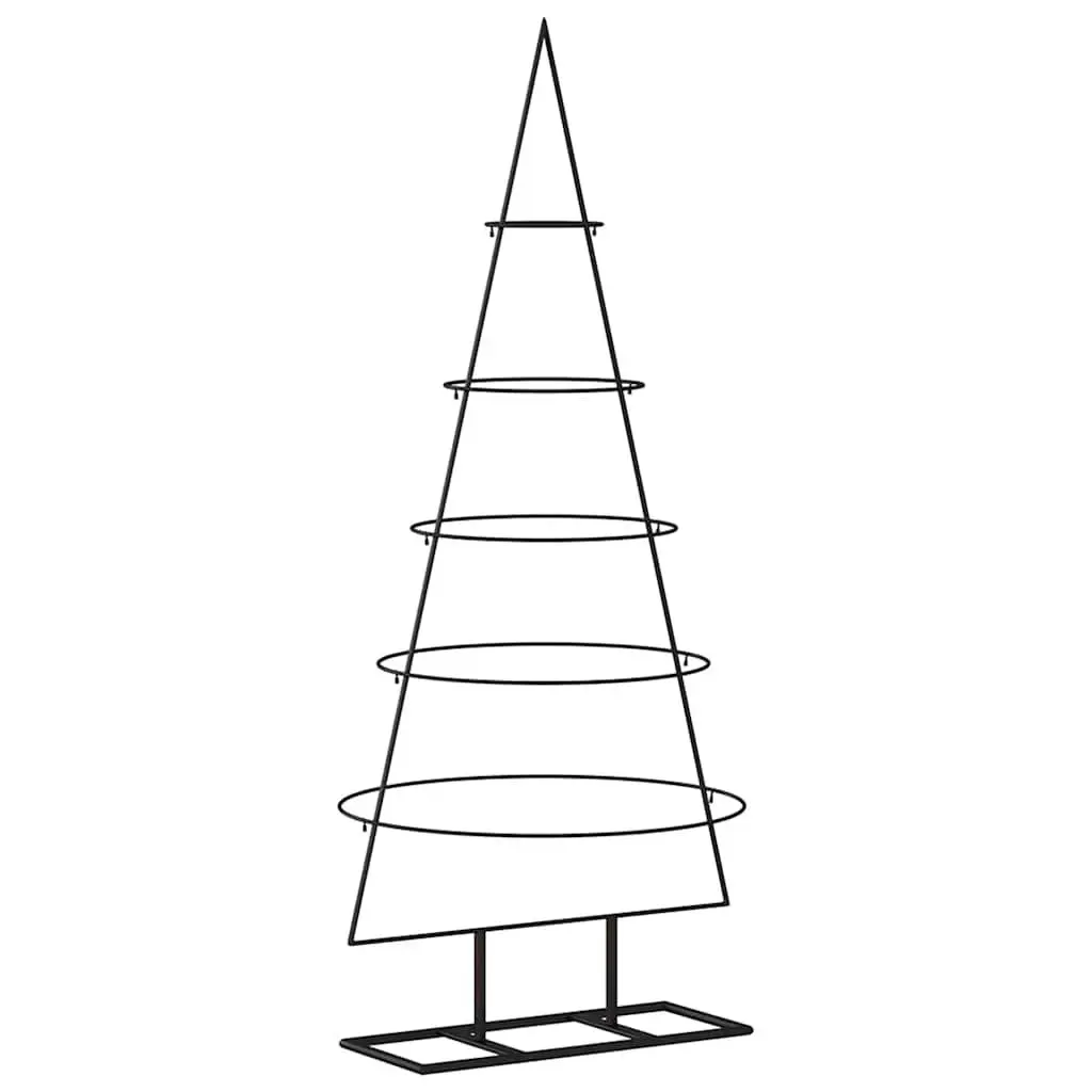 Metal Christmas Tree Frame Black 125cm Modern DIY Decoration Disassemblable