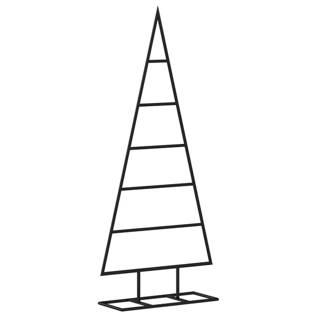 Metal Christmas Tree Decoration Black 90cm DIY Seasonal Holiday Home Decor