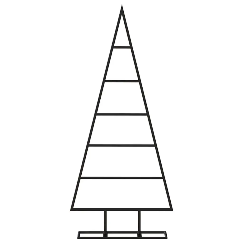 Metal Christmas Tree Decoration Black 90cm DIY Seasonal Holiday Home Decor