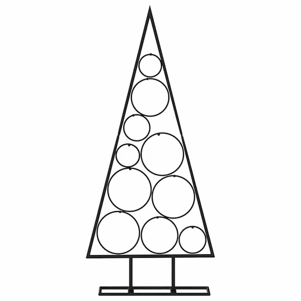90cm Black Metal Frame Christmas Tree DIY Modern Holiday Home Decoration