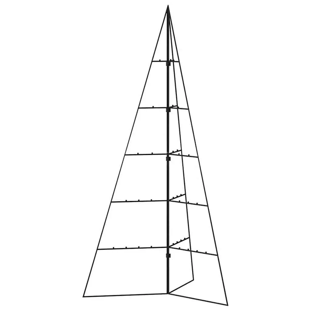 Metal Christmas Tree Frame 100cm Black Decoration DIY Xmas Stand Modern