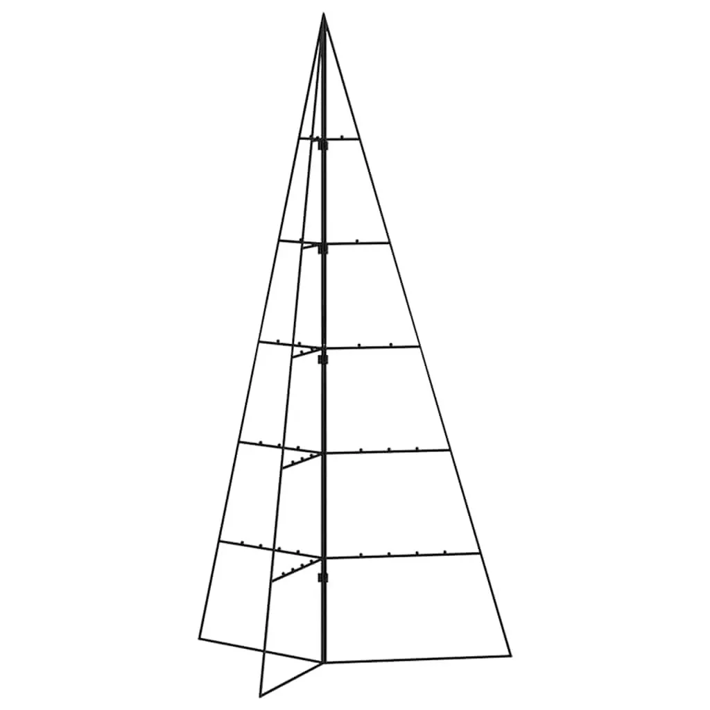 Metal Christmas Tree Frame 100cm Black Decoration DIY Xmas Stand Modern
