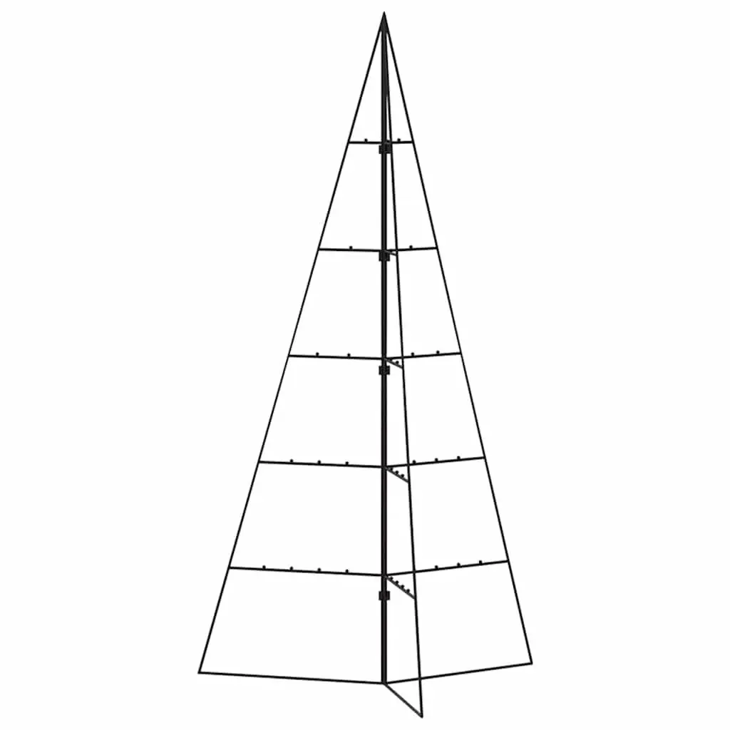 Metal Christmas Tree Frame 100cm Black Decoration DIY Xmas Stand Modern