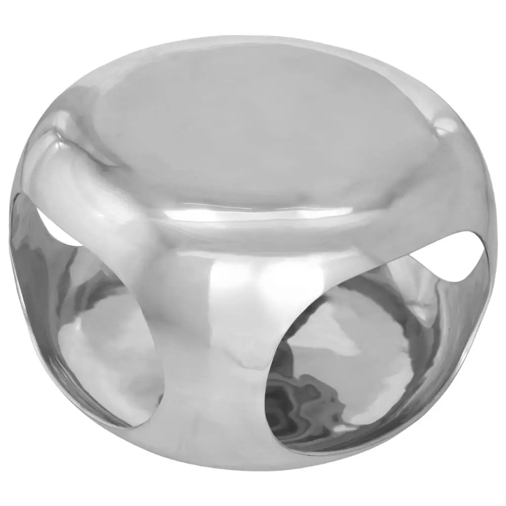 Coffee Table Silver 50 x 50 x 30 cm Sturdy Tabletop Display