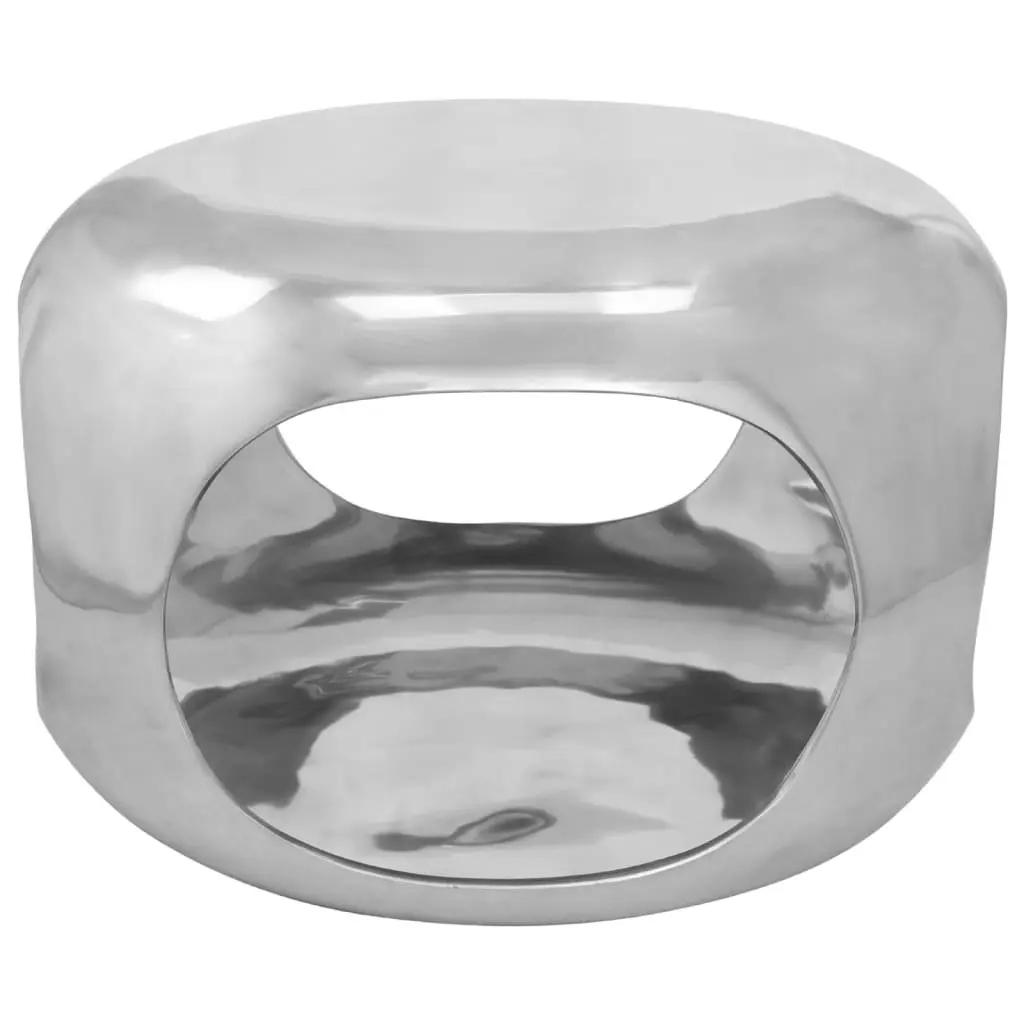 Coffee Table Silver 50 x 50 x 30 cm Sturdy Tabletop Display