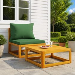 2-Piece Outdoor Sofa Set with Modular Comfort